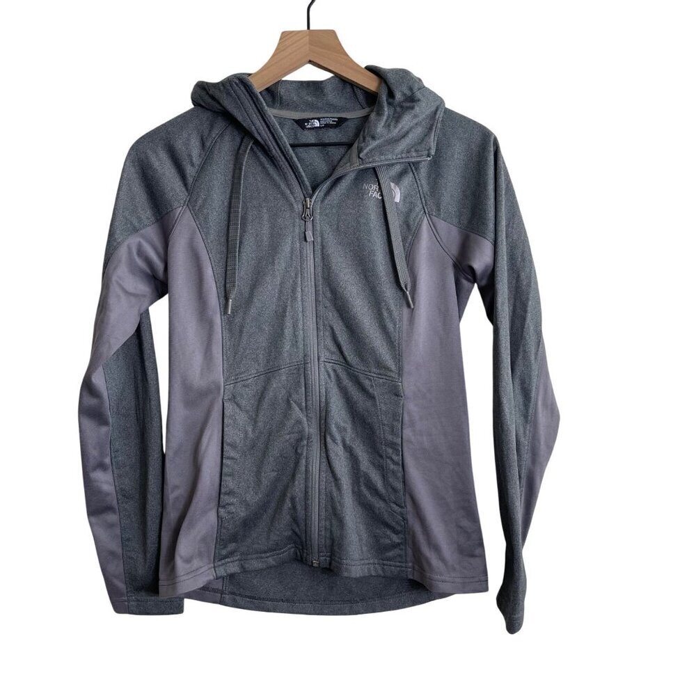 The North Face Women’s Gray Full-Zip Hoodie Jacket Size S/P Lightweight Top